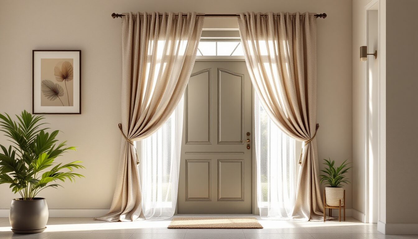 pourquoi mettre un rideau devant une porte d'entrée