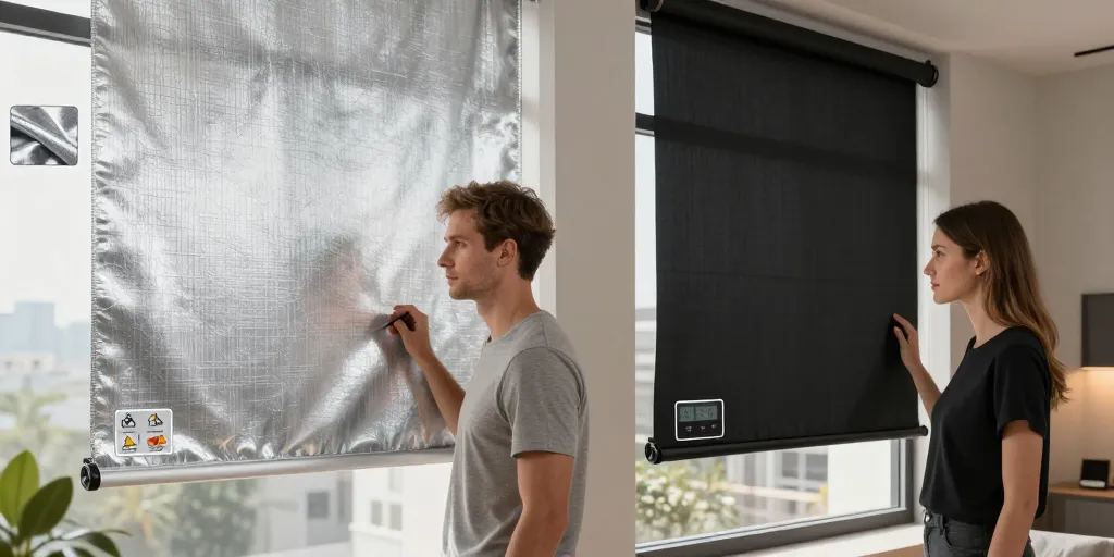 Store enrouleur anti chaleur : La toile réflective ou occultante, que choisir ?